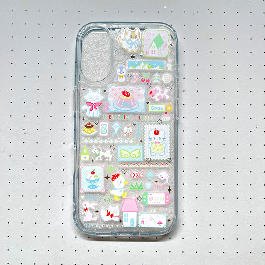 Pixel Memo Handmade Sticker Phone Case (Resin Ver)