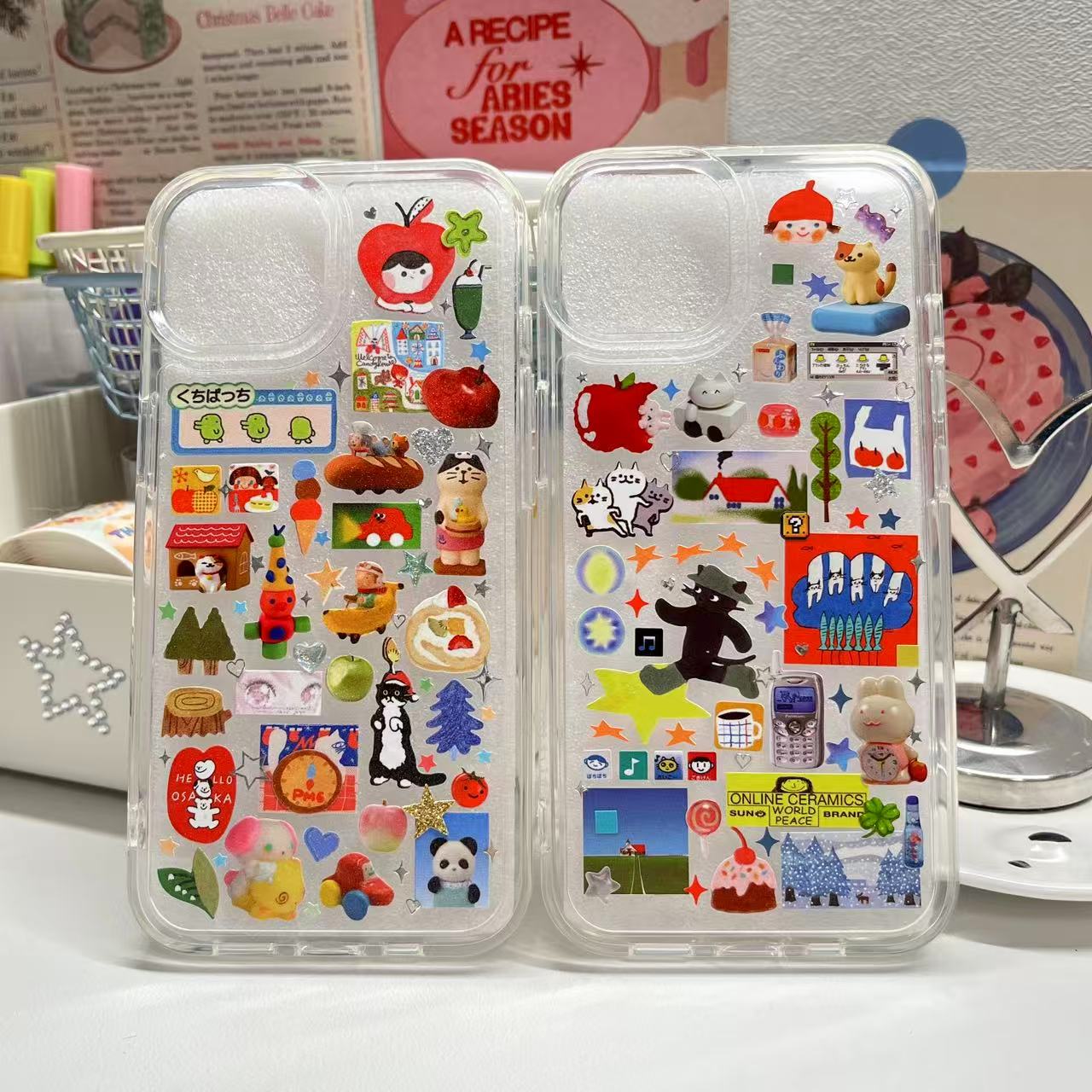 Rainbow Hues Handmade Sticker Phone Case Samsung Case (Resin Version)