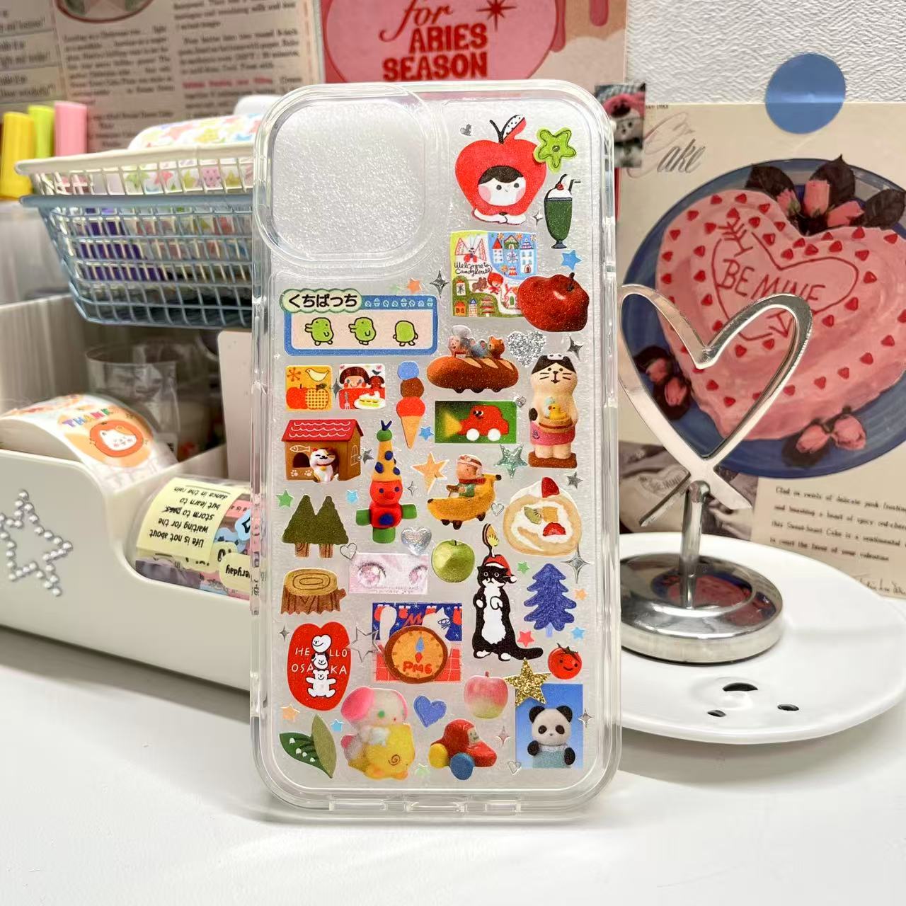Rainbow Hues Handmade Sticker Phone Case Samsung Case (Resin Version)