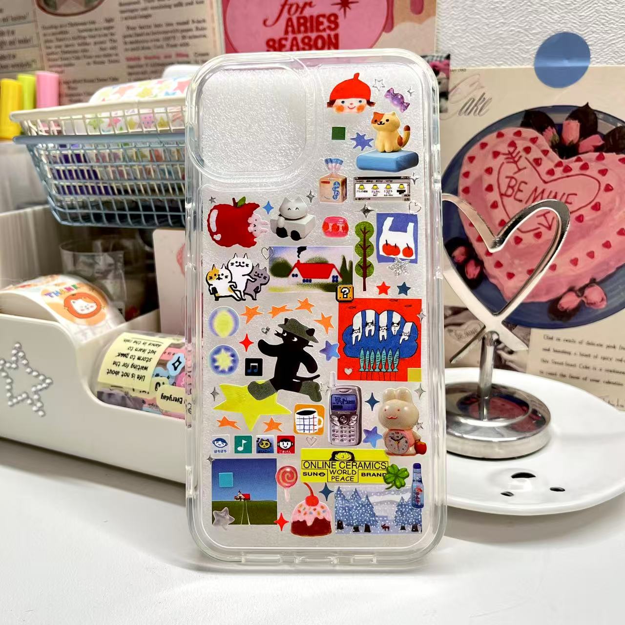Rainbow Hues Handmade Sticker Phone Case Samsung Case (Resin Version)