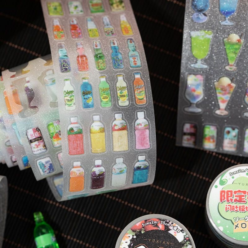 Japanese Retro Food Sticker Roll