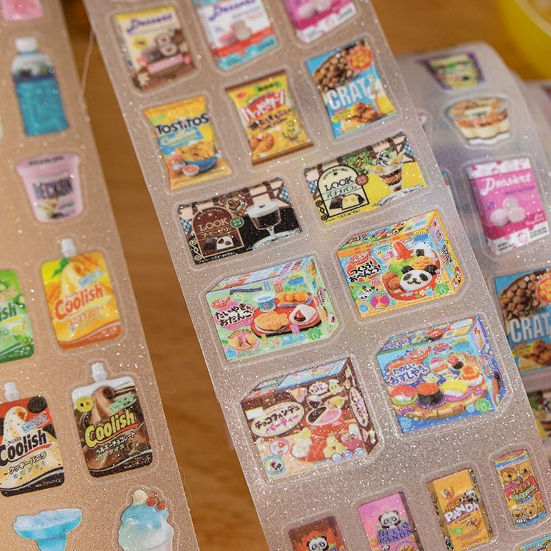 Japanese Retro Food Sticker Roll