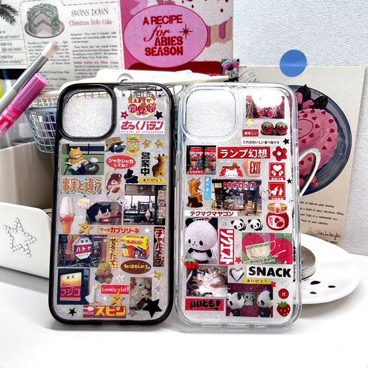 Retro Japanese Style Handmade Sticker Phone Case Samsung Case