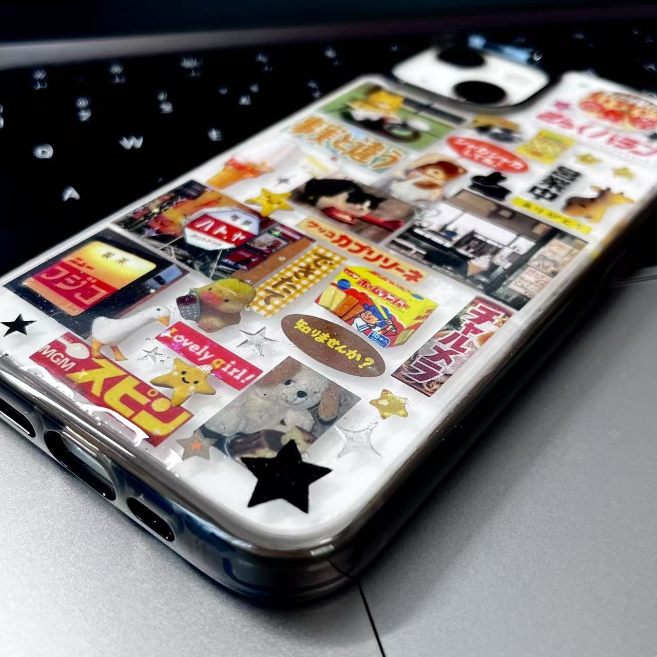 Retro Japanese Style Handmade Sticker Phone Case Samsung Case