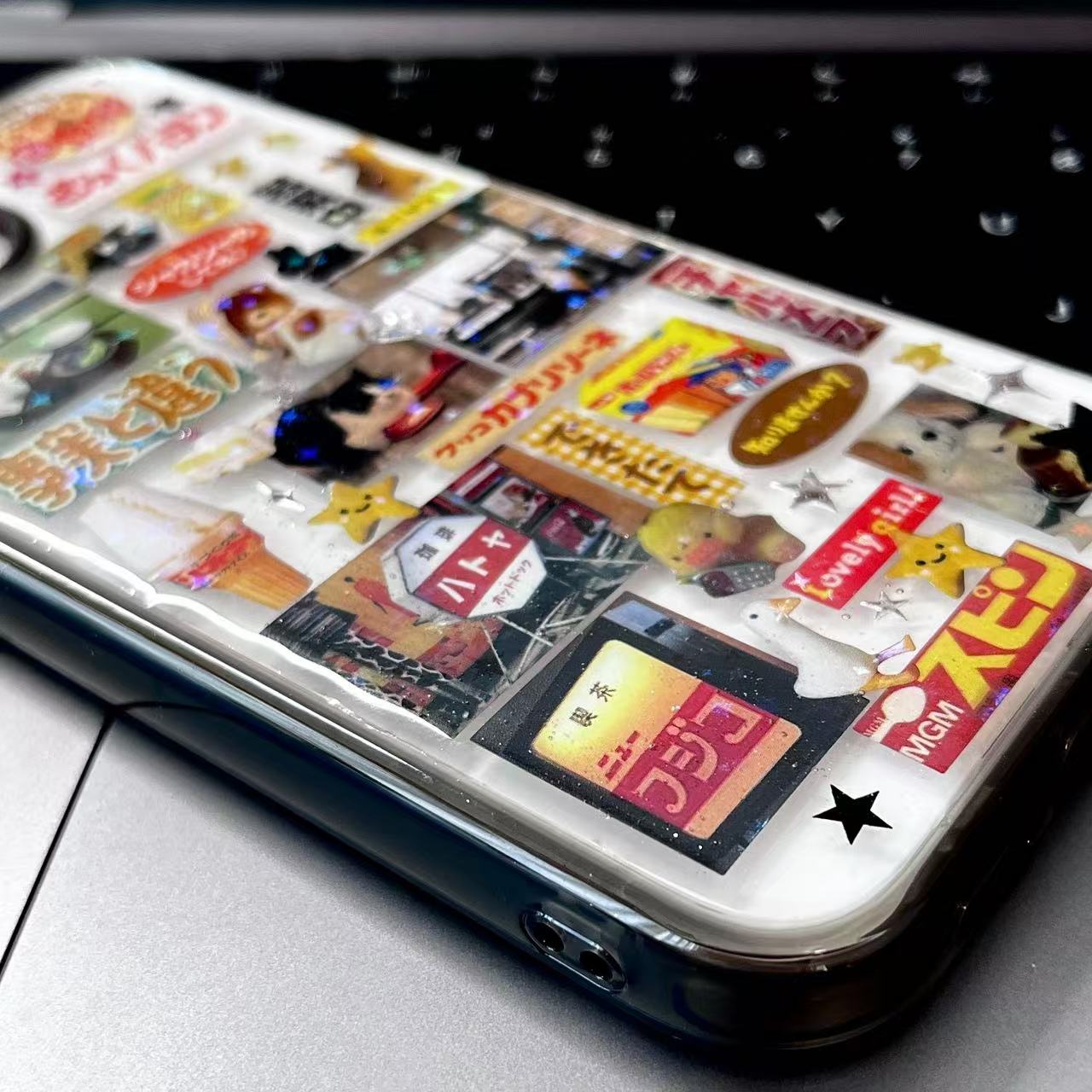 Retro Japanese Style Handmade Sticker Phone Case Samsung Case