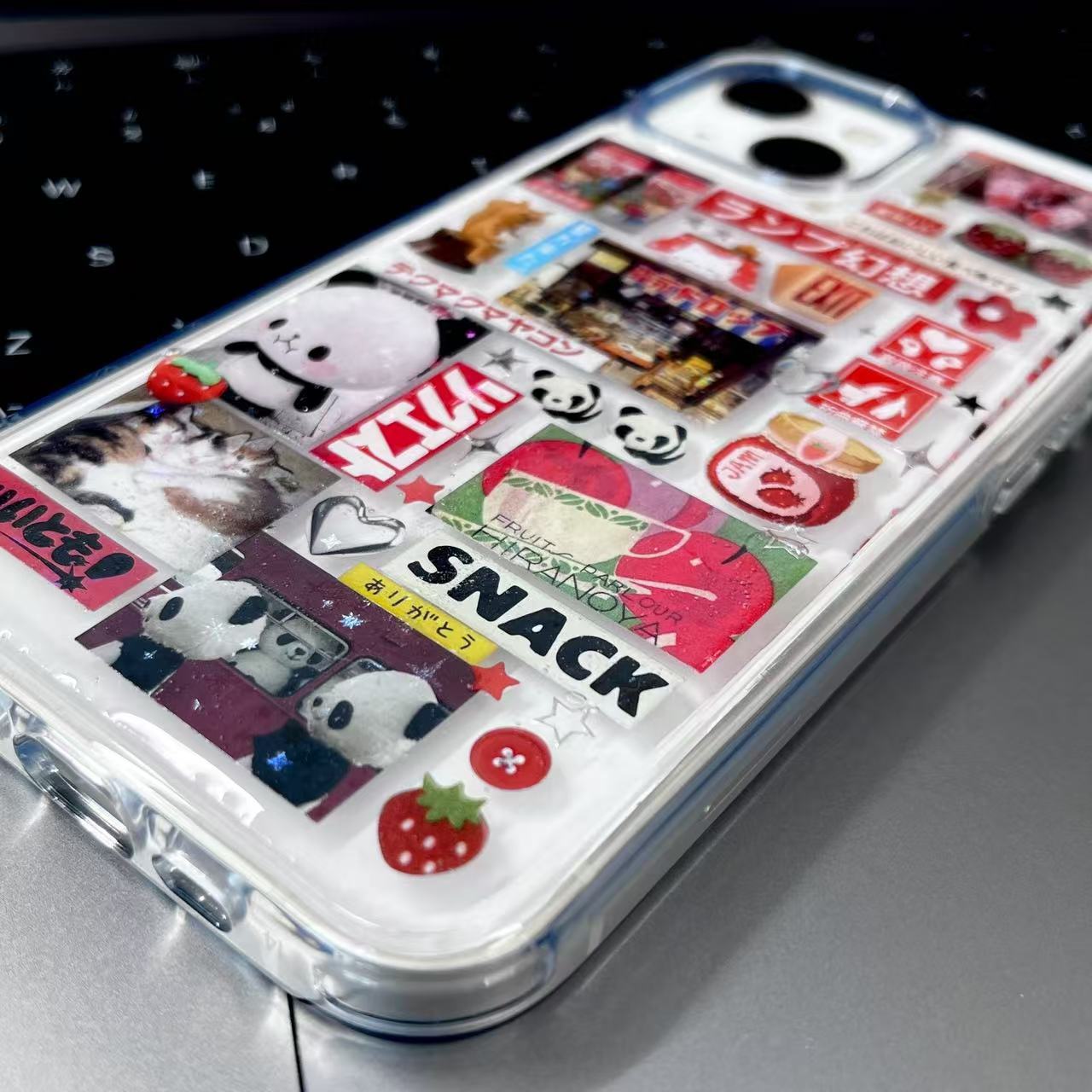 Retro Japanese Style Handmade Sticker Phone Case Samsung Case