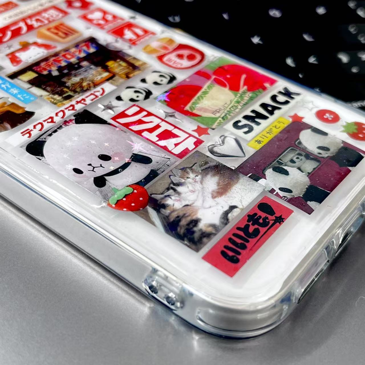 Retro Japanese Style Handmade Sticker Phone Case Samsung Case