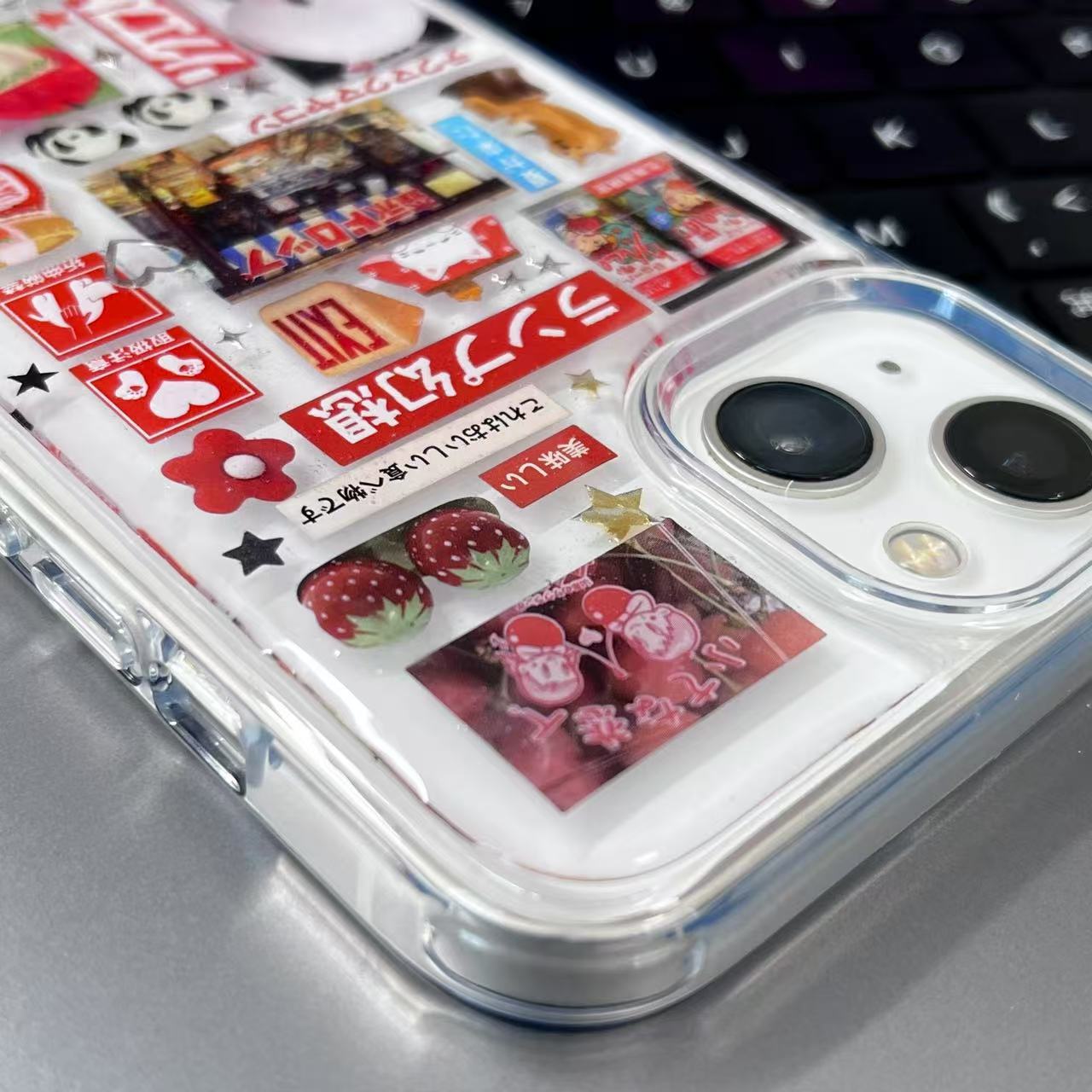 Retro Japanese Style Handmade Sticker Phone Case Samsung Case