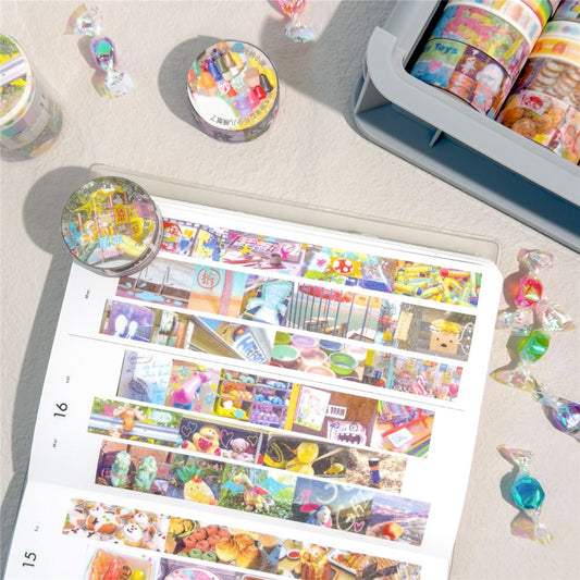 2M Retro Photo Dream Core Style Sticker Roll Set Of 4