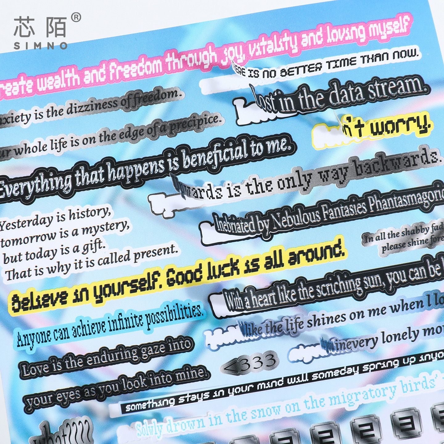 Retro and Future Dreamcore Cyberpunk Style Sticker Book