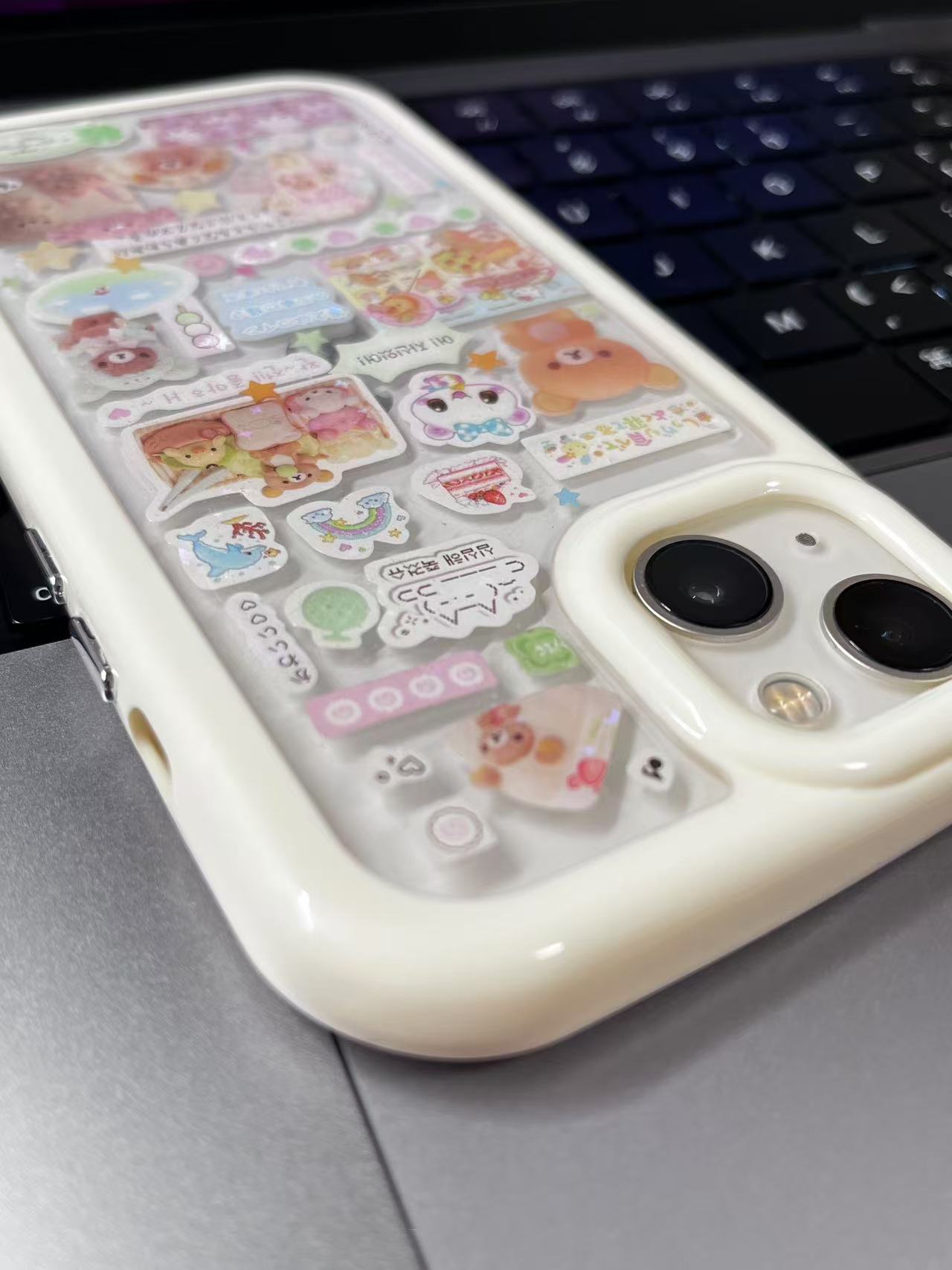 Rilakkuma Mashumaro Handmade Sticker Phone Case
