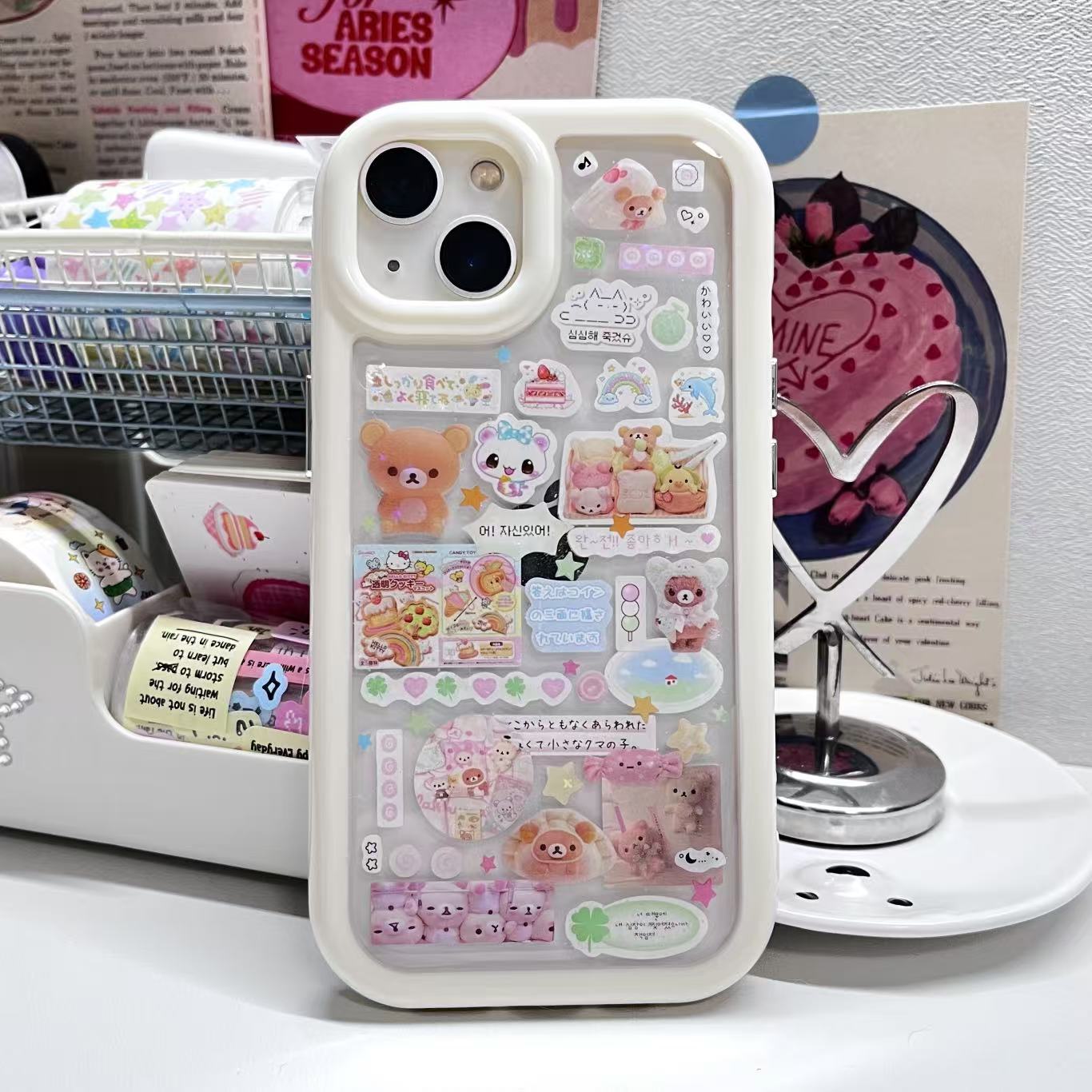 Rilakkuma Mashumaro Handmade Sticker Phone Case