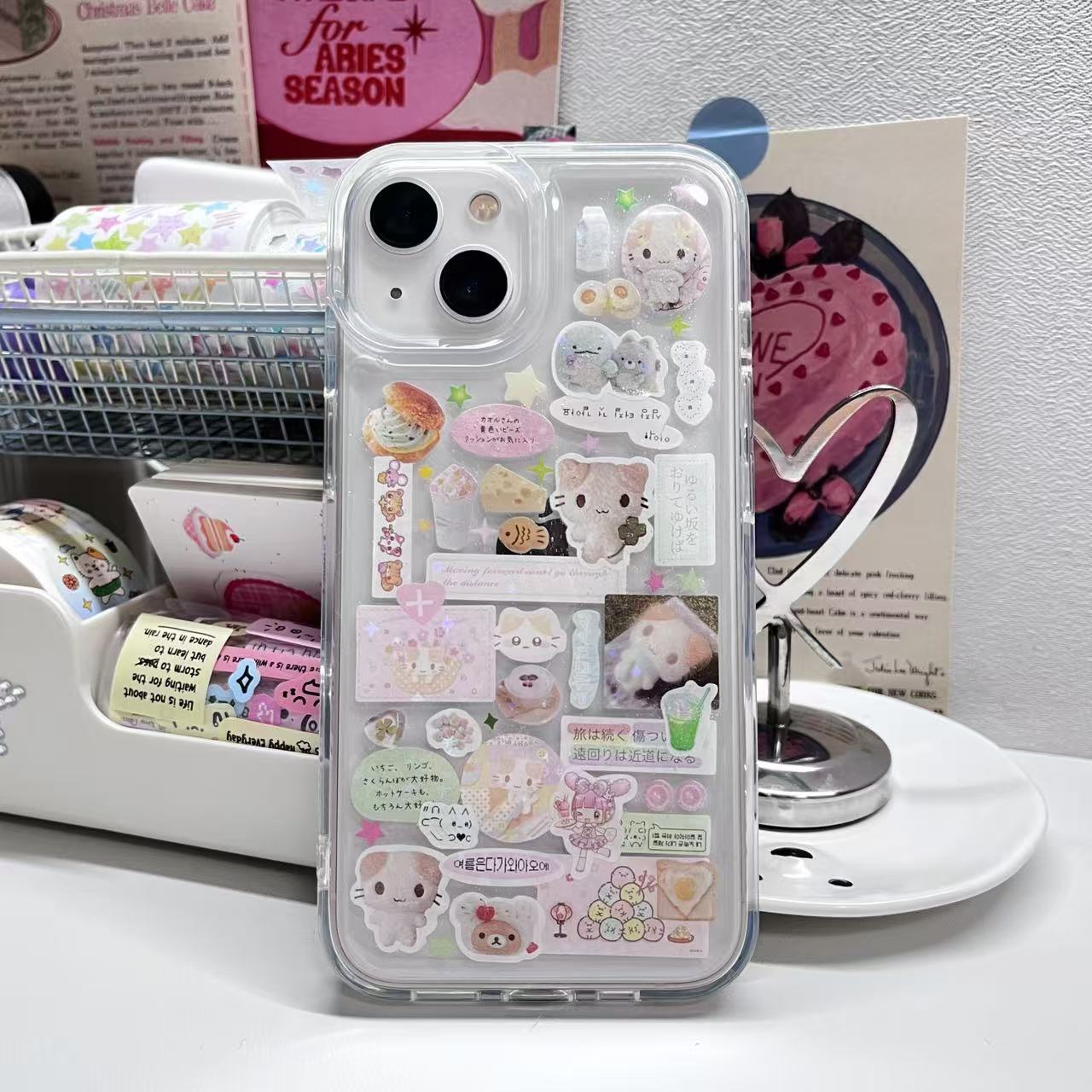 Rilakkuma Mashumaro Handmade Sticker Phone Case