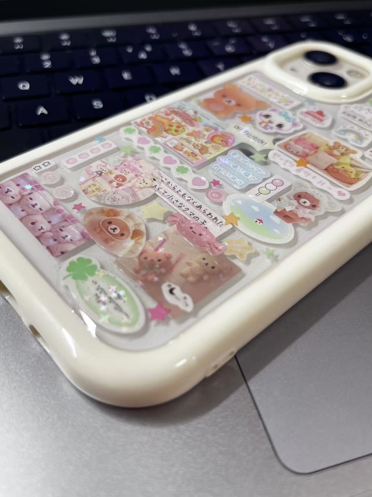 Rilakkuma Mashumaro Handmade Sticker Phone Case