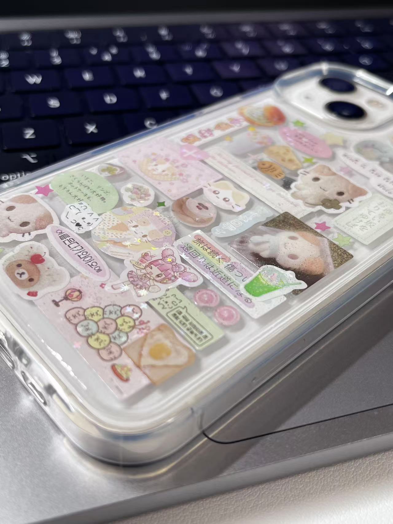 Rilakkuma Mashumaro Handmade Sticker Phone Case
