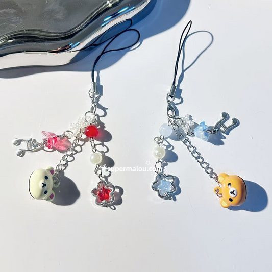 Rilakkuma Star Pendant Phone Chain