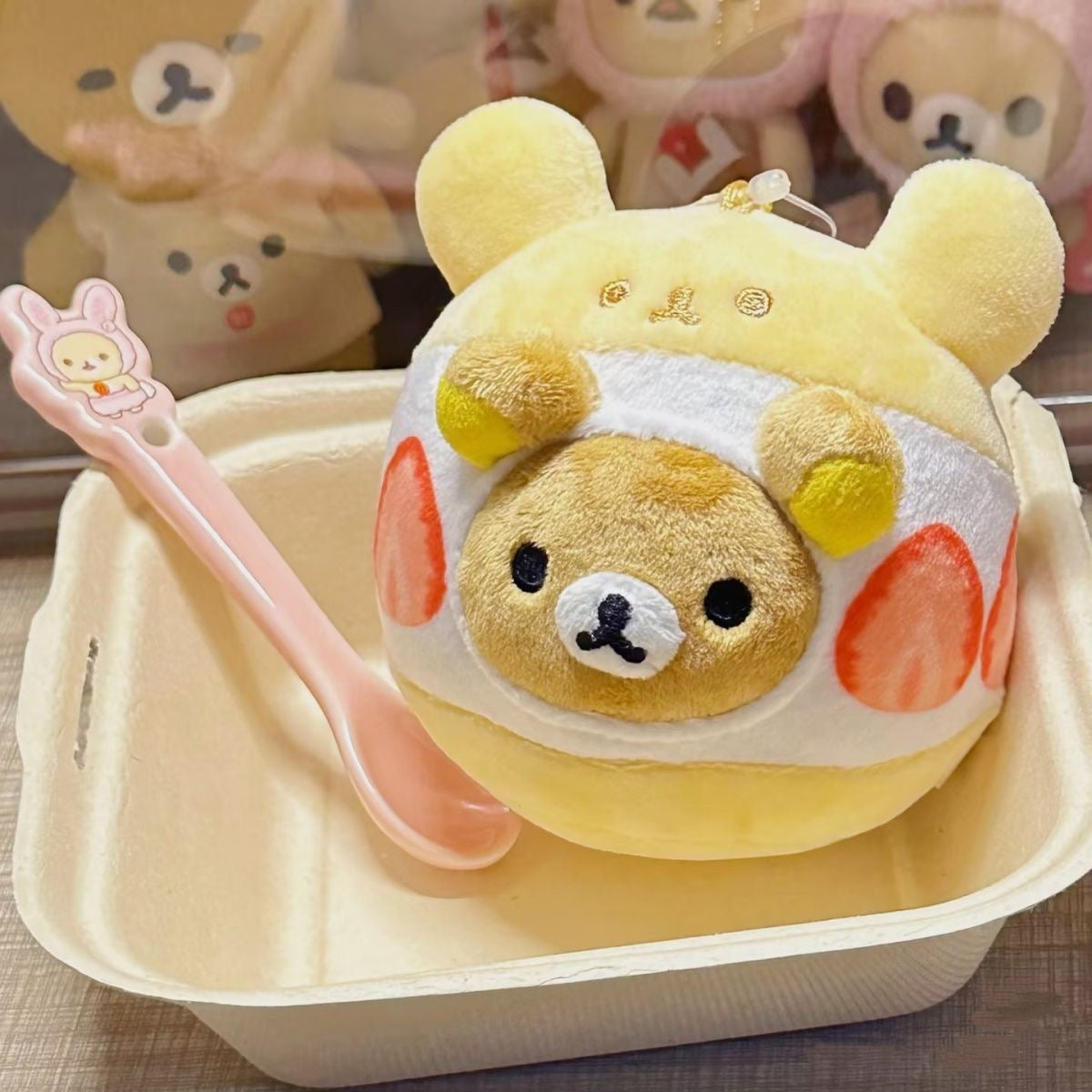 Rilakkuma Vintage Dessert Cream Bread Pendant