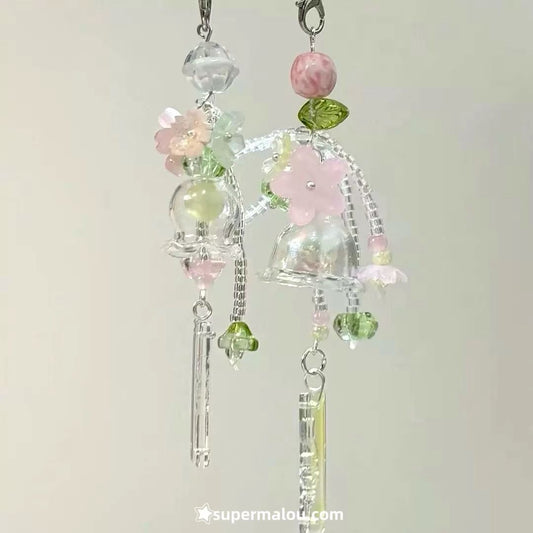 Sakura wind chime bead mobile phone chain