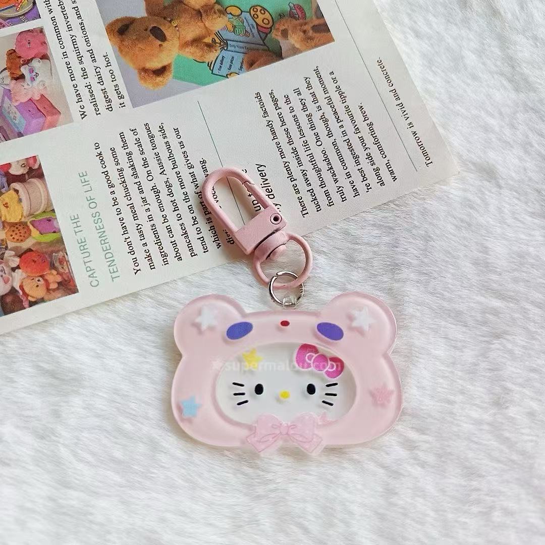 Sanrio Cute Cartoon Acrylic Keychain
