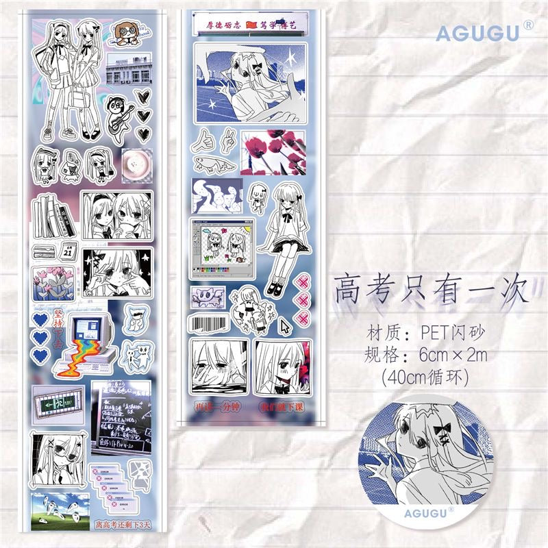 15.78Inches Scraps of Time Sticker Roll Set Of 3
