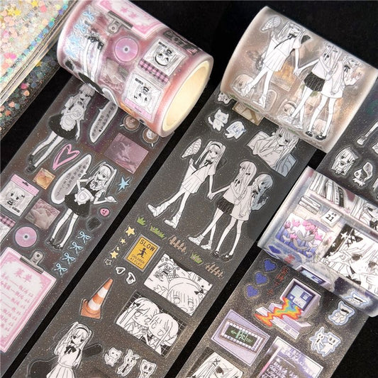 15.78Inches Scraps of Time Sticker Roll Set Of 3