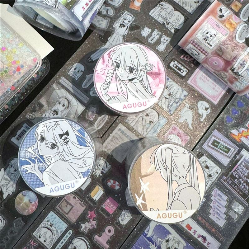 15.78Inches Scraps of Time Sticker Roll Set Of 3