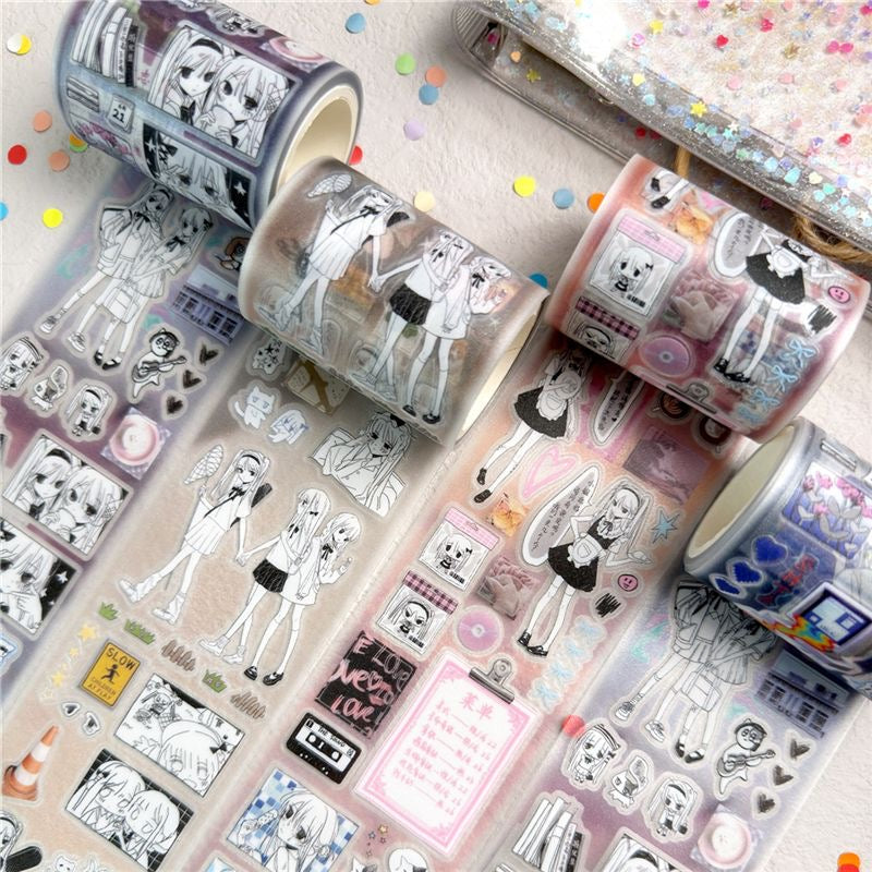 15.78Inches Scraps of Time Sticker Roll Set Of 3