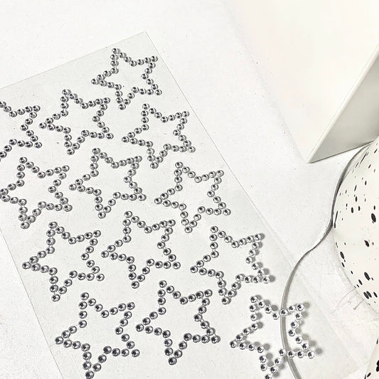Shinny Hollow Out Background Star 3D Sticker | Crystal Sticker
