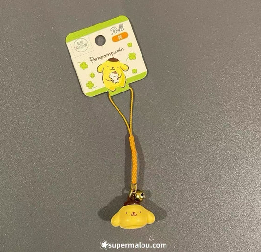 Short Pompompurin Bell Phone Chain