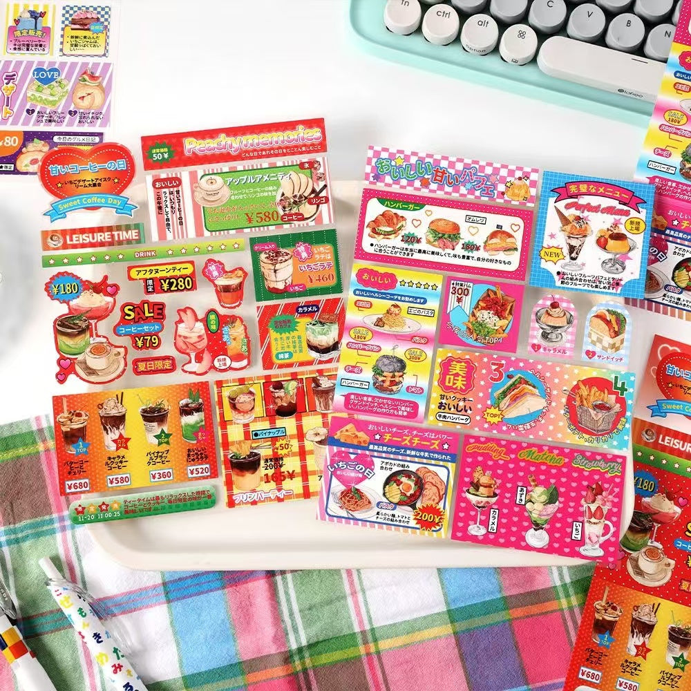Showa Canteen Series Dessert Stickers