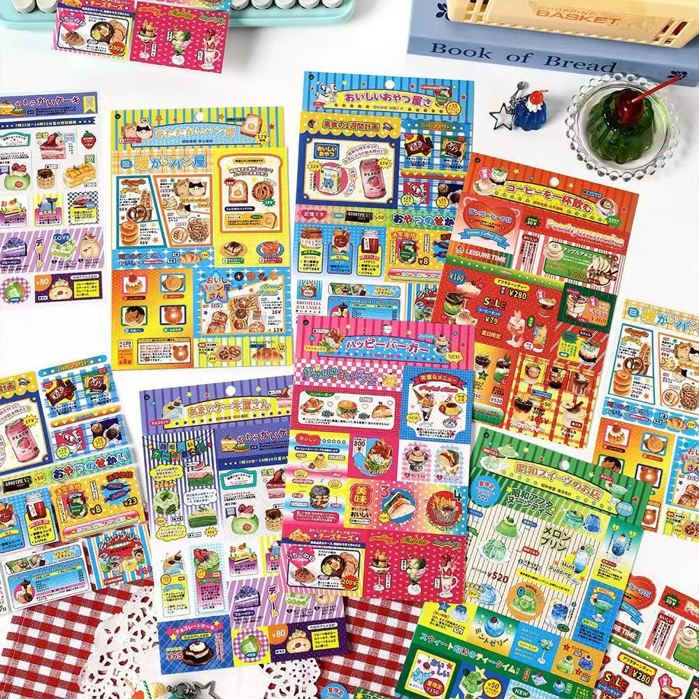 Showa Canteen Series Dessert Stickers