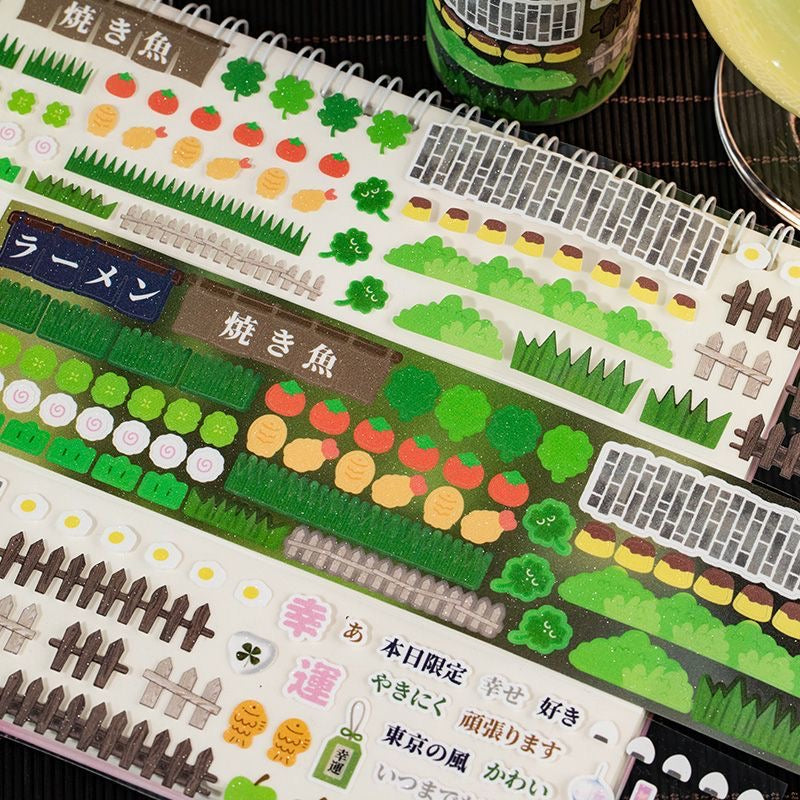 Showa Series Clover Gold Fish Sticker Roll