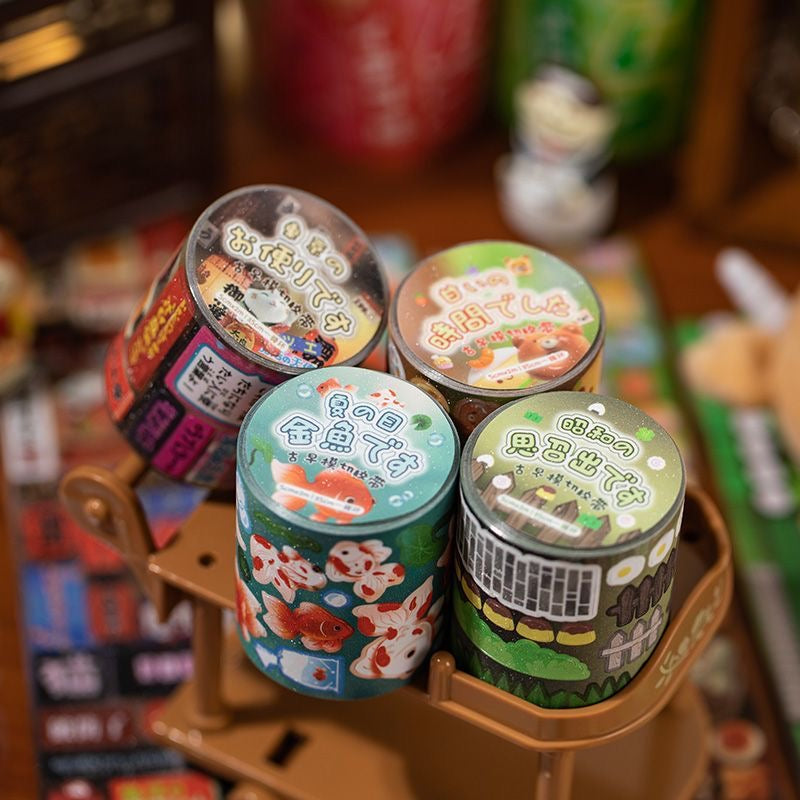 Showa Series Clover Gold Fish Sticker Roll