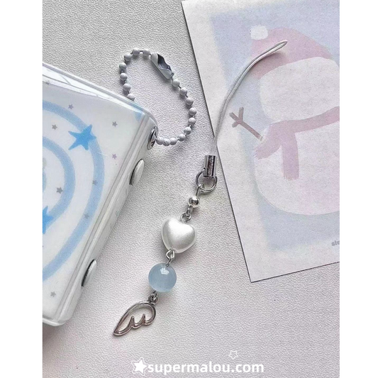 Silver Little Wings Phone Chain