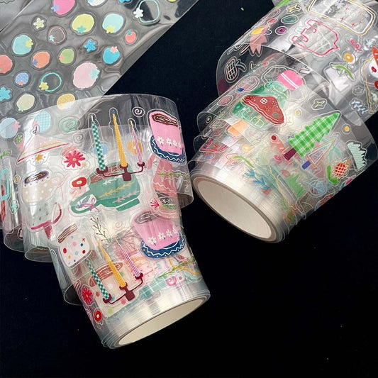 Star Graffiti Deco Sticker Roll Set Of 4