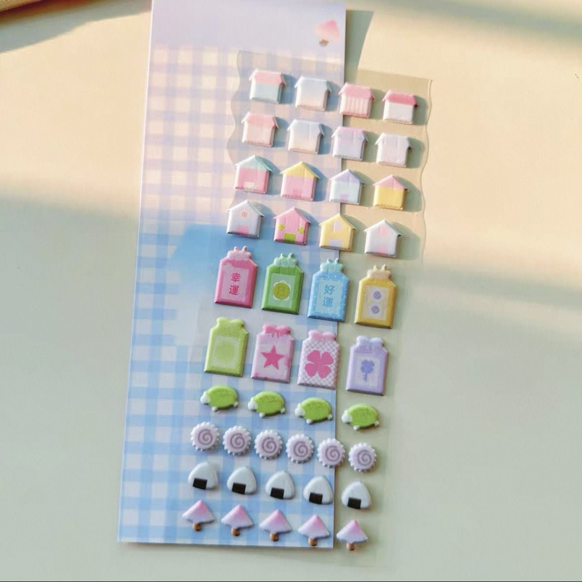 Star Tomato Clover Cute 3D Stickers Set of 6