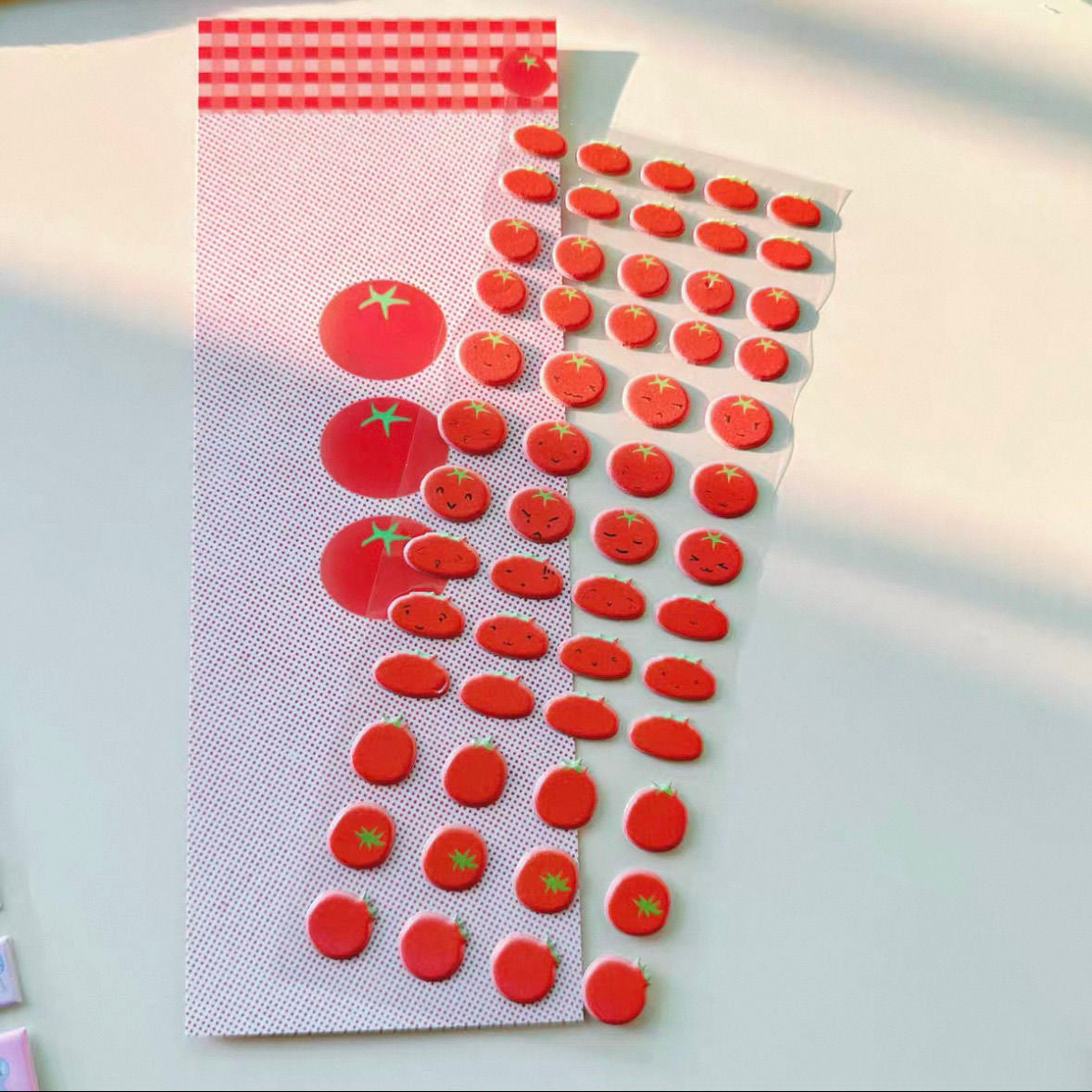 Star Tomato Clover Cute 3D Stickers Set of 6