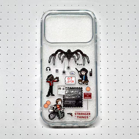 Stranger Things Handmade Sticker Phone Case (Resin Version)