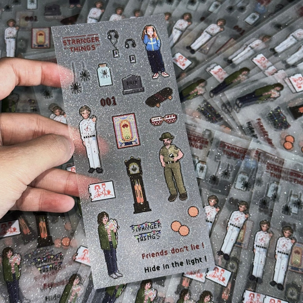 Stranger Things Sticker Sheet Set Of 5