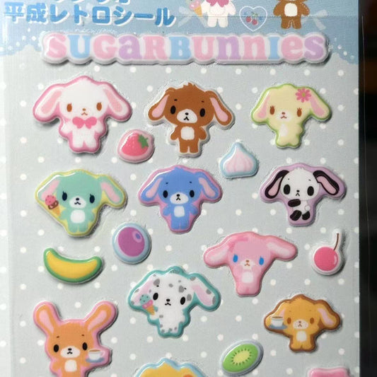 Sugarbunnies Crystal Bubble 3D Stickers
