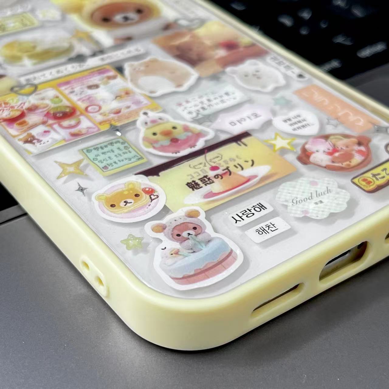 Sumikkogurashi Rilakkuma Handmade Sticker Phone Case Samsung Case