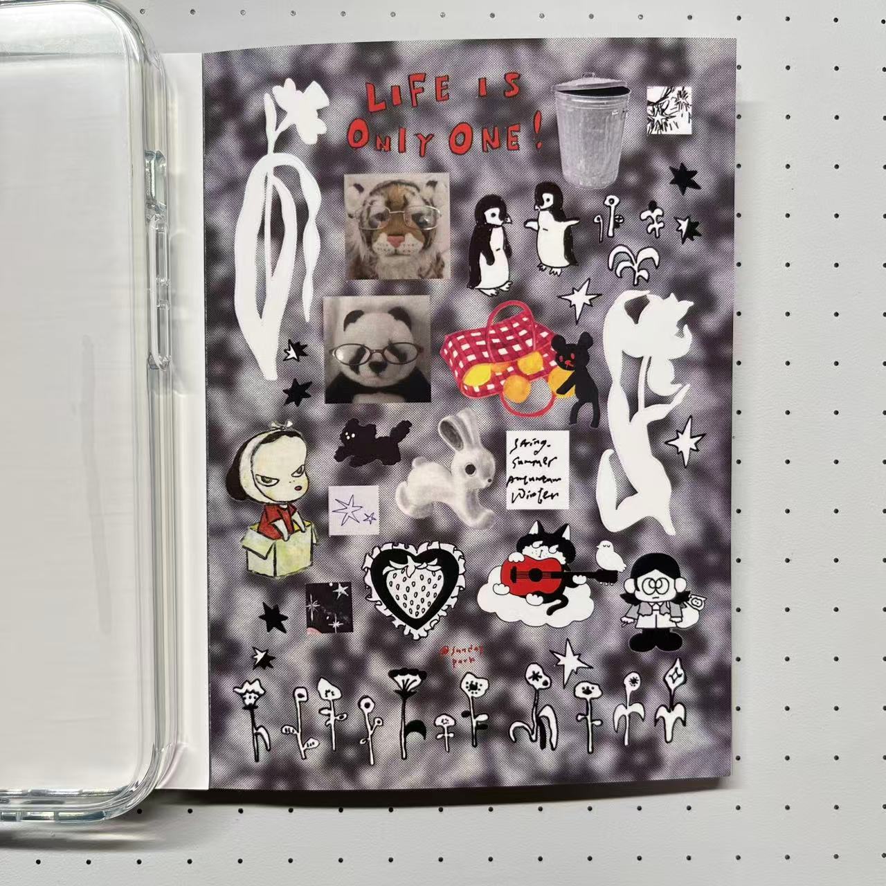 【Limited Edition 6】Sunday Park Sticker Book Handmade Sticker Phone Case