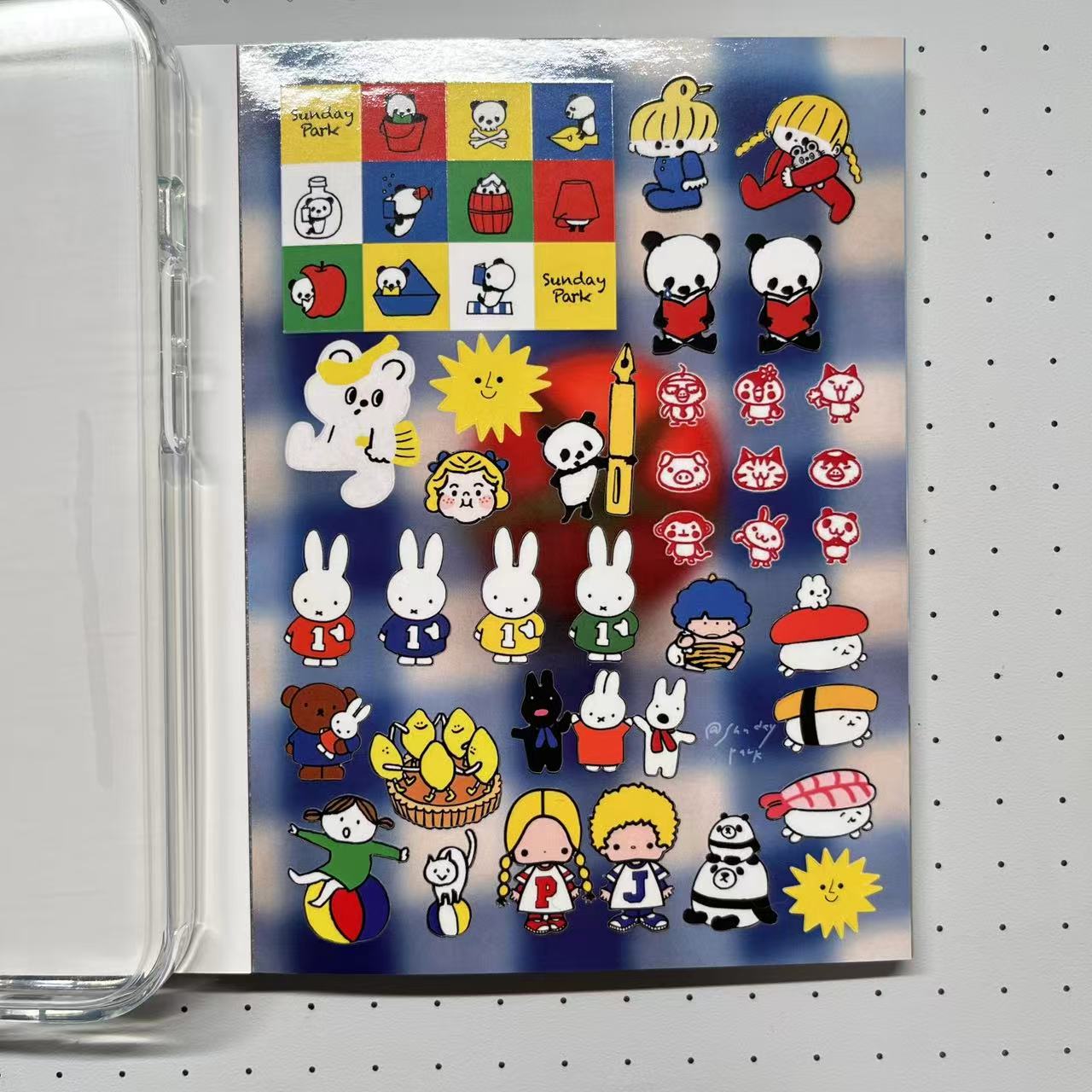 【Limited Edition 6】Sunday Park Sticker Book Handmade Sticker Phone Case