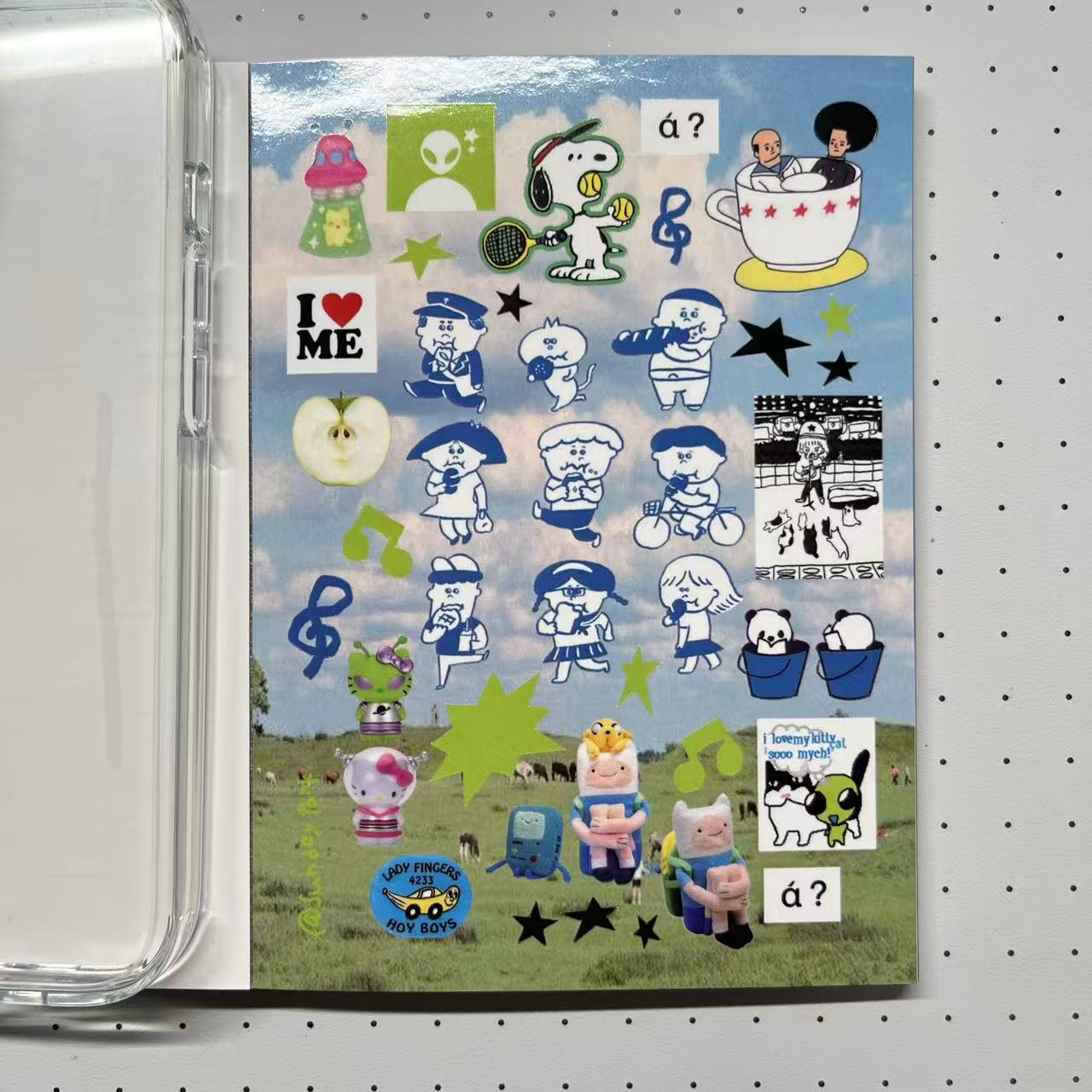 【Limited Edition 6】Sunday Park Sticker Book Handmade Sticker Phone Case