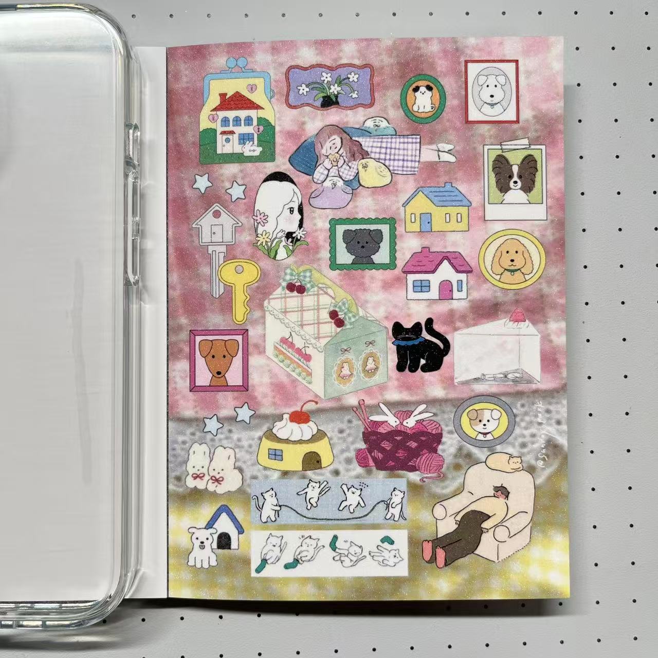 【Limited Edition 6】Sunday Park Sticker Book Handmade Sticker Phone Case