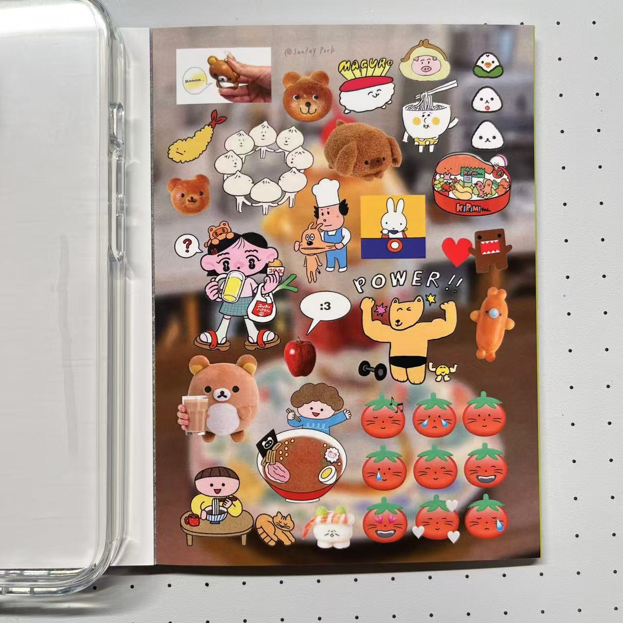 【Limited Edition 6】Sunday Park Sticker Book Handmade Sticker Phone Case