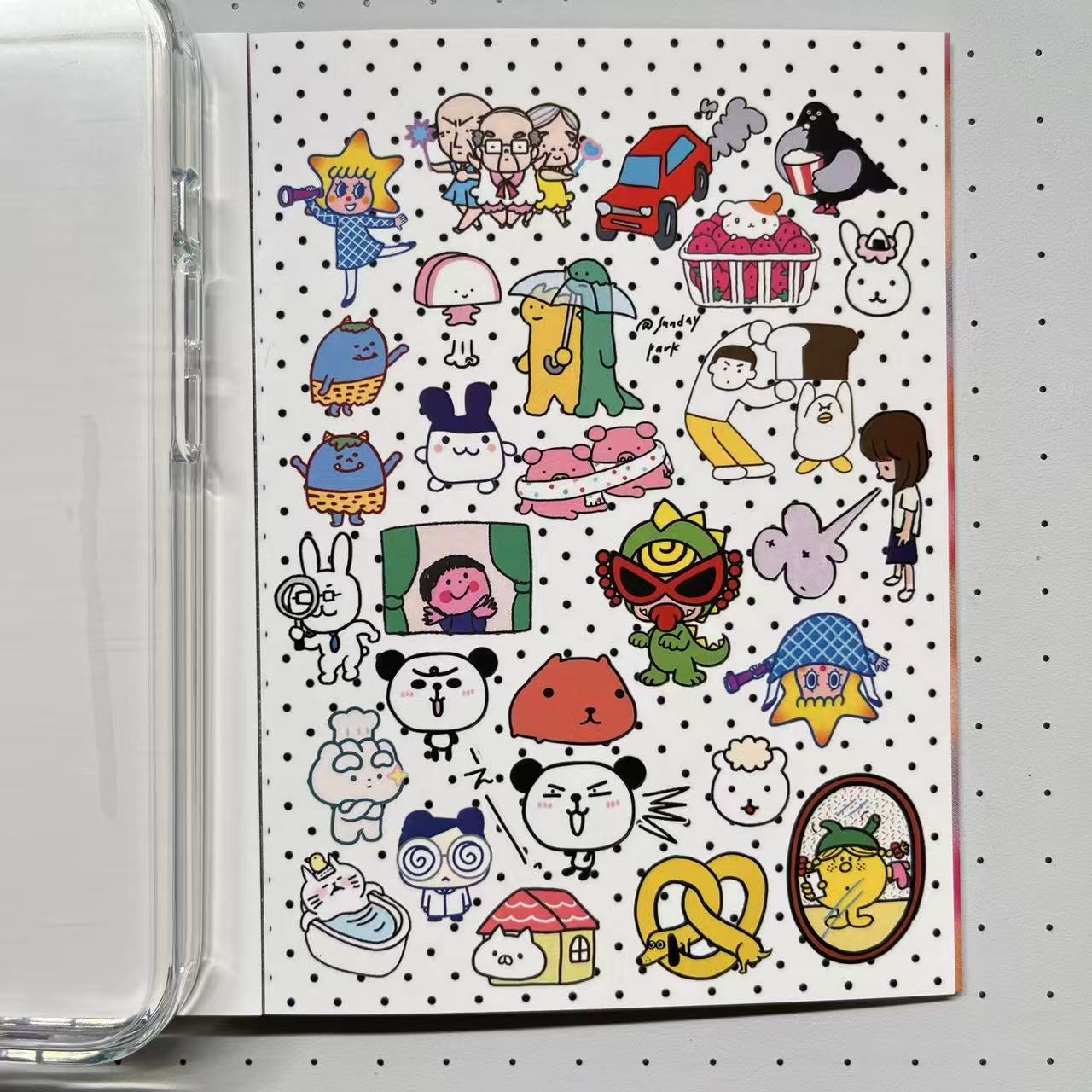 【Limited Edition 6】Sunday Park Sticker Book Handmade Sticker Phone Case