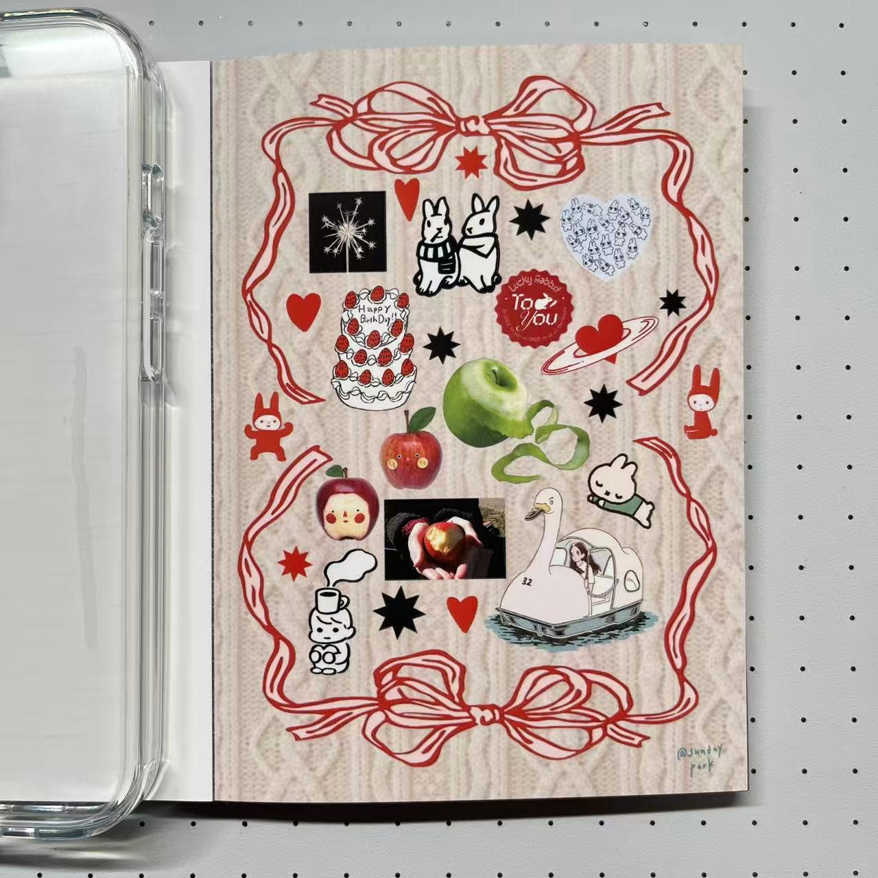 【Limited Edition 6】Sunday Park Sticker Book Handmade Sticker Phone Case