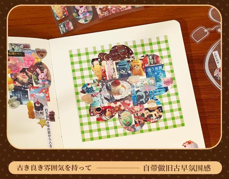 Sweet Time Cute Food Pattern Sticker Roll Set Of 4