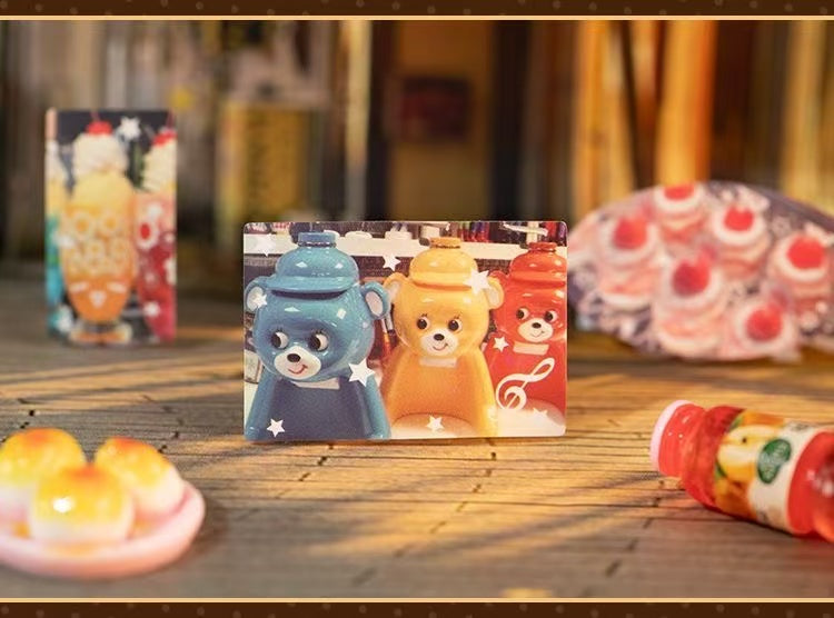 Sweet Time Cute Food Pattern Sticker Roll Set Of 4